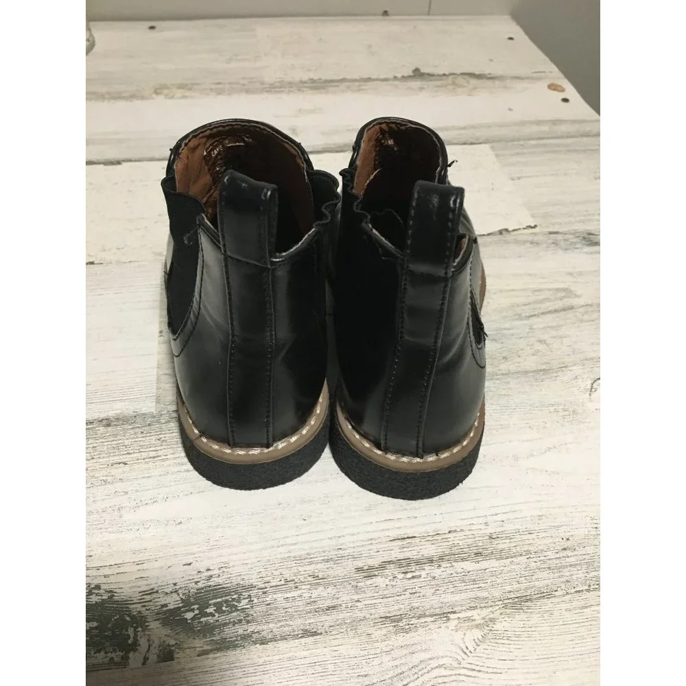 Deerstags Zane girls black pull on ankle boots with memory foam size 13M